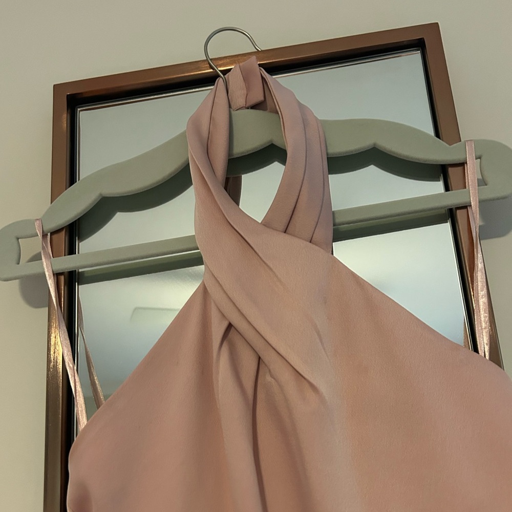 BHLDN Soft Pink A-Line Skirt - Picture 2 of 7